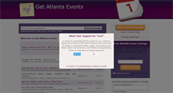 Desktop Screenshot of getatlantaevents.com